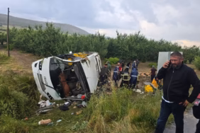 Gelendost Bağıllı Mevkiinde Feci Kaza: Yolcu Otobüsü Devrildi!