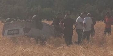 Eğirdir Sorkuncak Yolunda Korkutan Kaza: Araç Tarlaya Uçtu