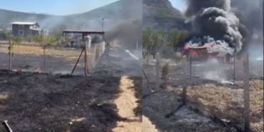 Eğirdir Yolunda Korkutan İhmal: Ot Yakarken Bağ Evini Kül Ettiler