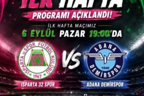 Gözler Atatürk Stadı’nda: Isparta32spor’un İlk Rakibi Adana Demirspor