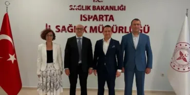 Isparta Sağlık Camiasından Yeni Müdür Küçükcoşkun’a Vizyon Ziyareti