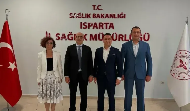 Isparta Sağlık Camiasından Yeni Müdür Küçükcoşkun’a Vizyon Ziyareti