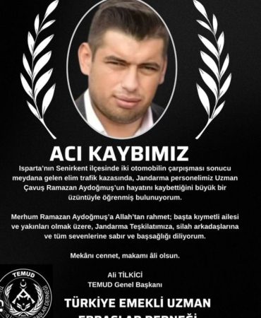 Jandarma Teşkilatının Acı Günü: TEMUD’dan Taziye Mesajı