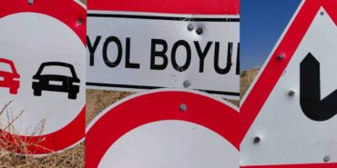 Şarkikaraağaç Yollarında Kurşunlu Magandalık: Levhalar Delik Deşik