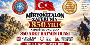 Miryokefalon Zaferi’nin 850. Yılında Isparta’da Anlamlı Dua Programı