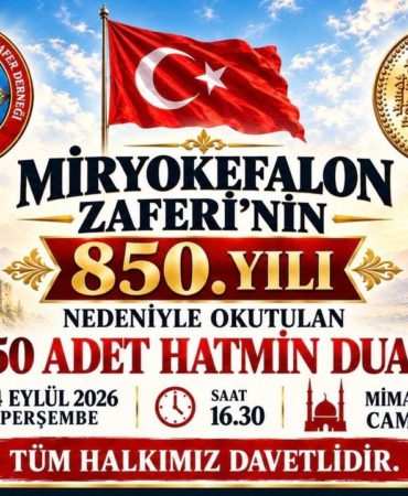 Miryokefalon Zaferi’nin 850. Yılında Isparta’da Anlamlı Dua Programı