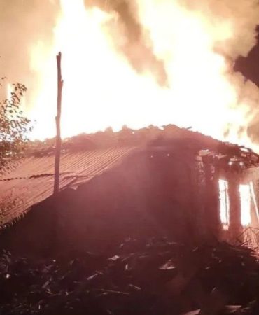 Aksu Yılanlı Köyü’nde Korkutan Samanlık Yangını