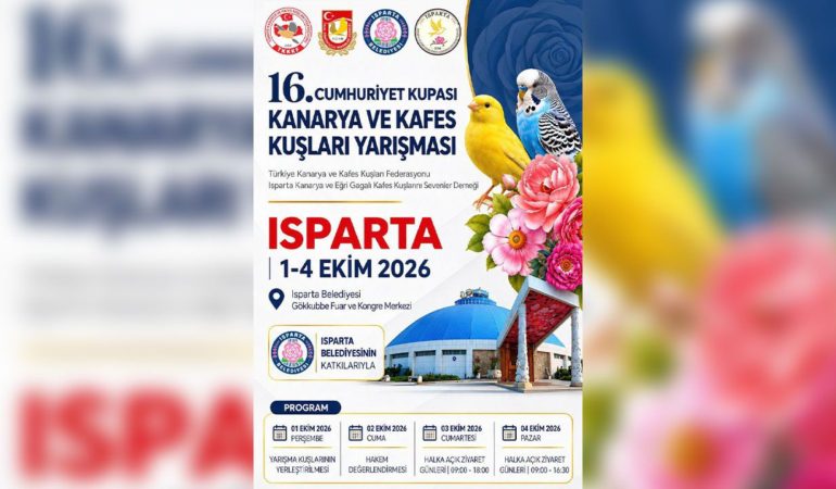 Isparta Gökkubbe’de Kanarya ve Kafes Kuşları Heyecanı Yaşanacak