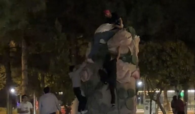 Isparta’nın Sembolüne Saygısızlık: Gül Heykelini Tahrip Ettiler