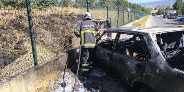 Koçtepe Yolu Üzerinde Korkutan Araç Yangını Ucuz Atlatıldı