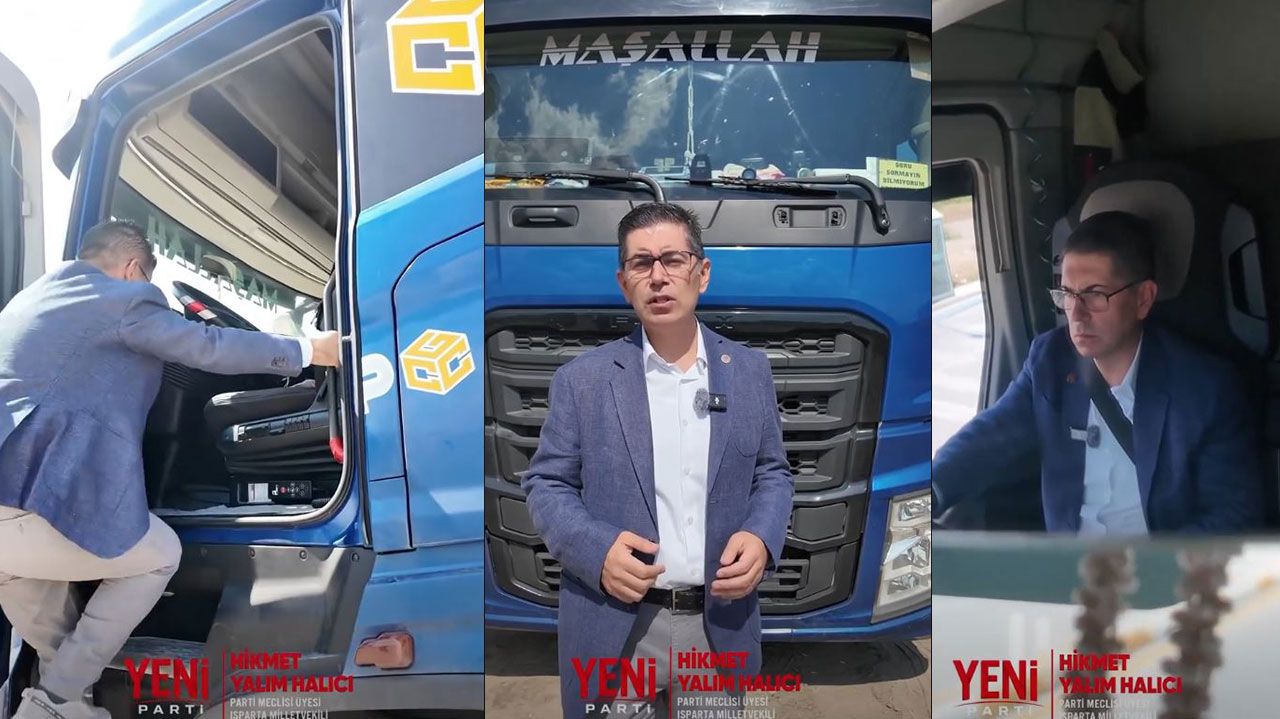 Tır Direksiyonuna Geçen Milletvekili Halıcı’dan Mazot Tepkisi: “Bu Eziyet Artık Yeter”