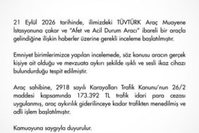 Isparta’da Sahte Afet Aracına Şok Ceza: Trafikten Men Edildi