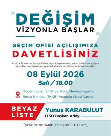 Yunus Karabulut’tan ITSO İçin Vizyoner Başlangıç