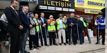 Gözlerini Bağlayıp Beyaz Baston Aldılar: Isparta Protokolünden Anlamlı Empati