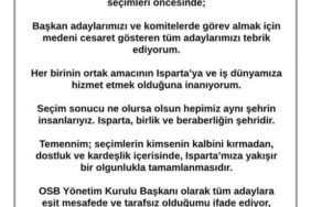 Isparta İş Dünyası Sandık Başına Giderken: Başkan Marulcu’dan Kritik Birlik Çağrısı!