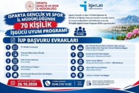 Isparta’da 70 Kişilik Büyük İstihdam Fırsatı: Son Evrak Teslim Tarihi Yaklaşıyor!