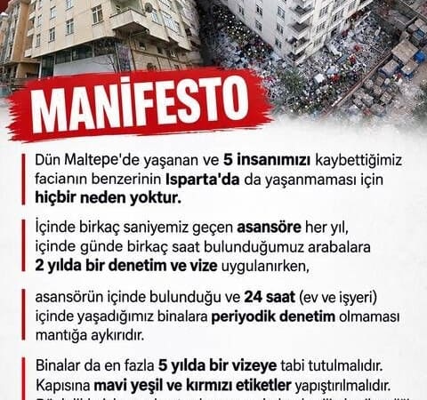 Isparta’da ‘Maltepe Benzeri’ Felaket Uyarısı: Yüzlerce Bina Çöküş Bekliyor Mu?