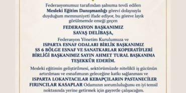 Isparta’dan Ankara’ya Gurur Veren Atama: Özgür Tunçbilek Ulusal Federasyonda Kilit Rolde!