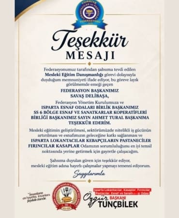 Isparta’dan Ankara’ya Gurur Veren Atama: Özgür Tunçbilek Ulusal Federasyonda Kilit Rolde!
