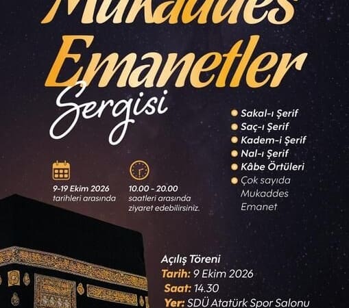 Isparta’dan Manevi Bir Yolculuk: Kutsal Emanetler Sergisi’ne Ücretsiz Ulaşım İmkanı!