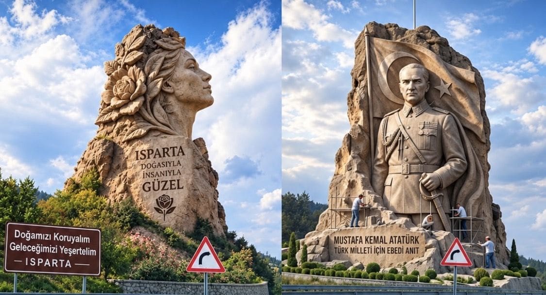 Isparta’nın Giriş Kapısı Değişiyor Mu? Sav Yolu’ndaki Kayalıklara Çarpıcı Tasarım Önerisi!