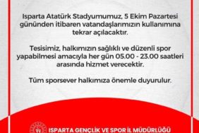 Müjde Verildi: Isparta Atatürk Stadyumu Kapılarını Yeniden Halka Açıyor!